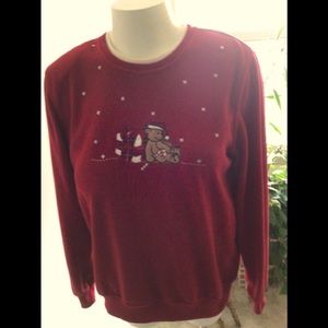 Alfred Dunner Petite Fleece Pullover Top